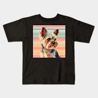 Yorkshire Terrier in 80's Kids T-Shirt